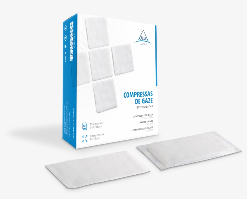 Ada Swabs Sterile Gauze Swabs Are Produced According - Paper, transparent png download
