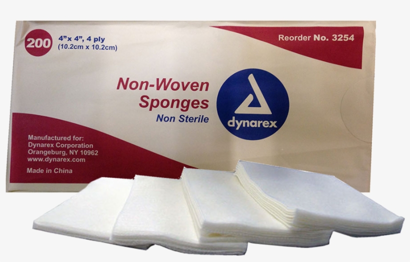 Non Woven Esthetic Gauze Pads - Non Sterile Non Woven Sponge, transparent png download