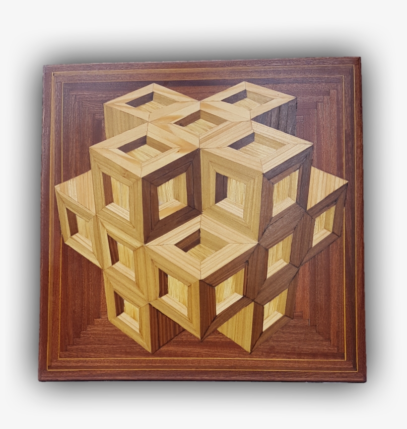 080 Cube Of Incavated Cubes - Picture Frame, transparent png download