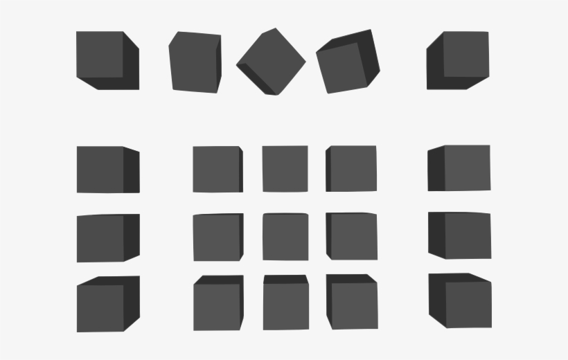 Dogface Jim Simple Grey Cubes Svg Clip Arts 600 X 440, transparent png download