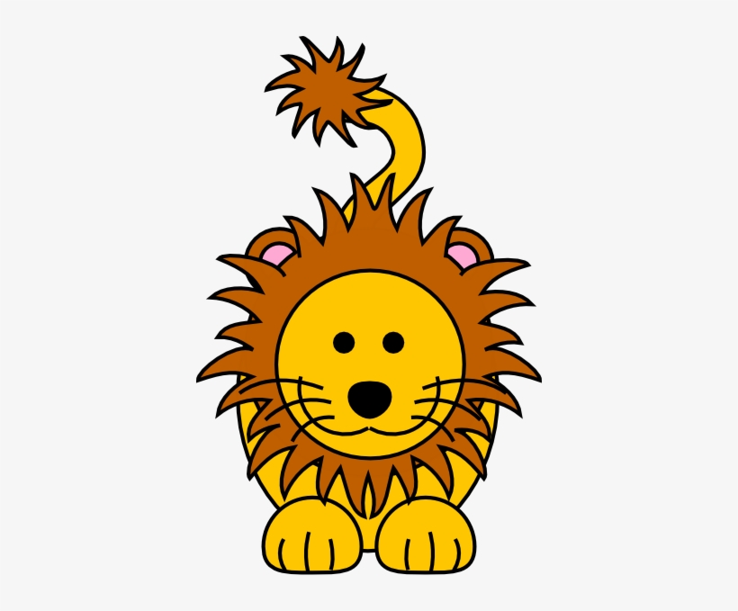 Cartoon Golden Lion Png Clip Art, transparent png download