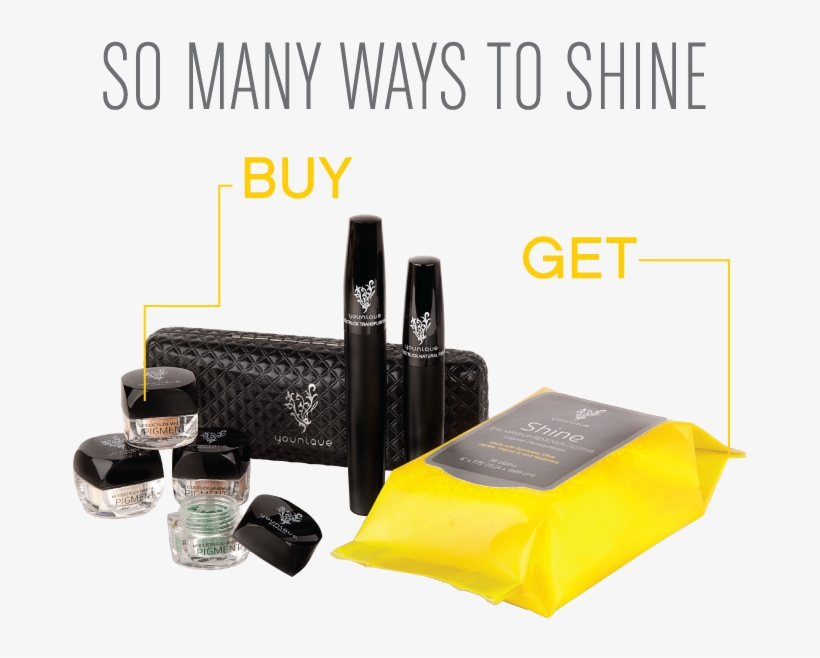 Buy Your Fibre Lashes & Four Minerals Pigment Powders - Shine Creative, transparent png download