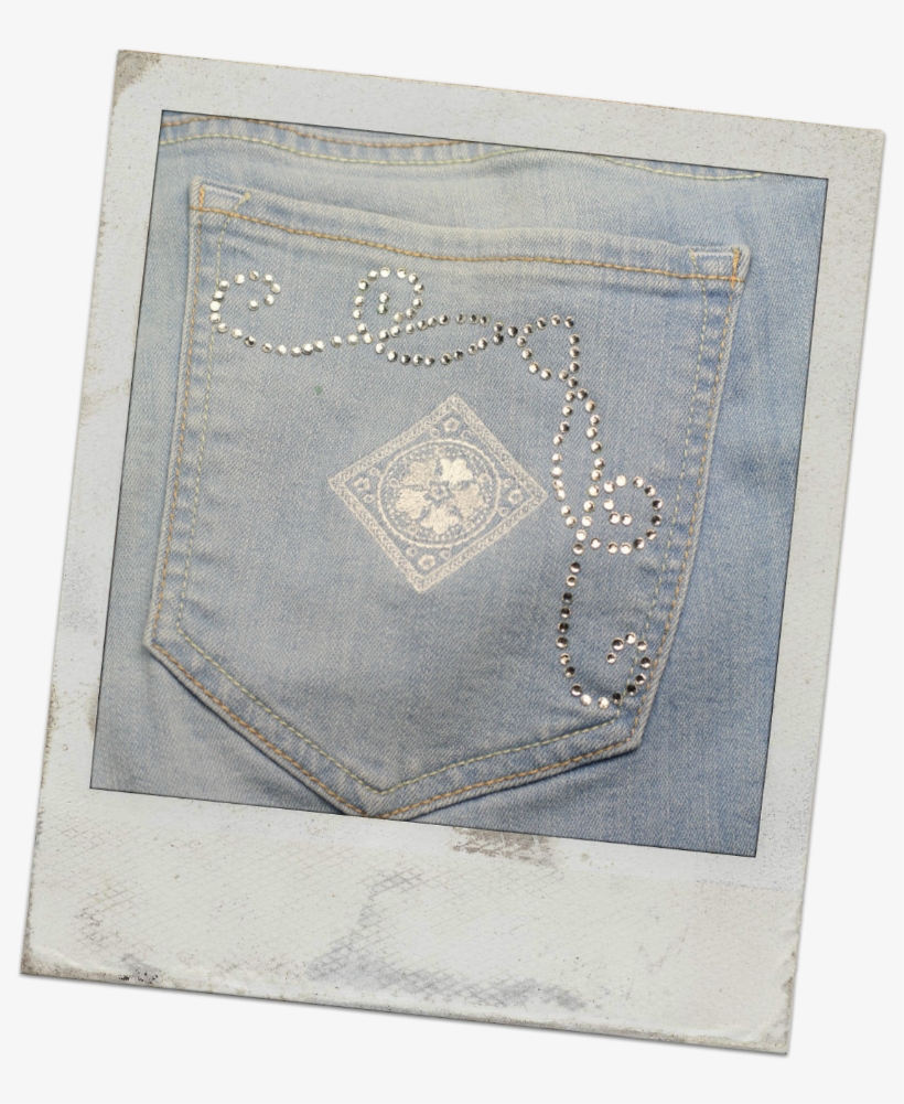 Embroidered Pocket - Pocket Embroidery On Denim, transparent png download