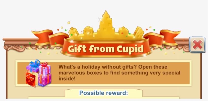 Gift From Cupid Window Heading - Gift, transparent png download