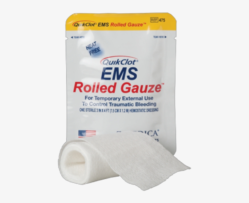 Quikclot Ems Rolled Gauze, transparent png download