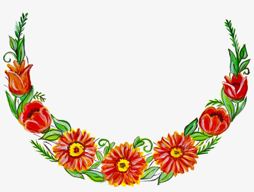 Flower Wreath Painting Transparent Vol Png Flower Wreath - Painting, transparent png download