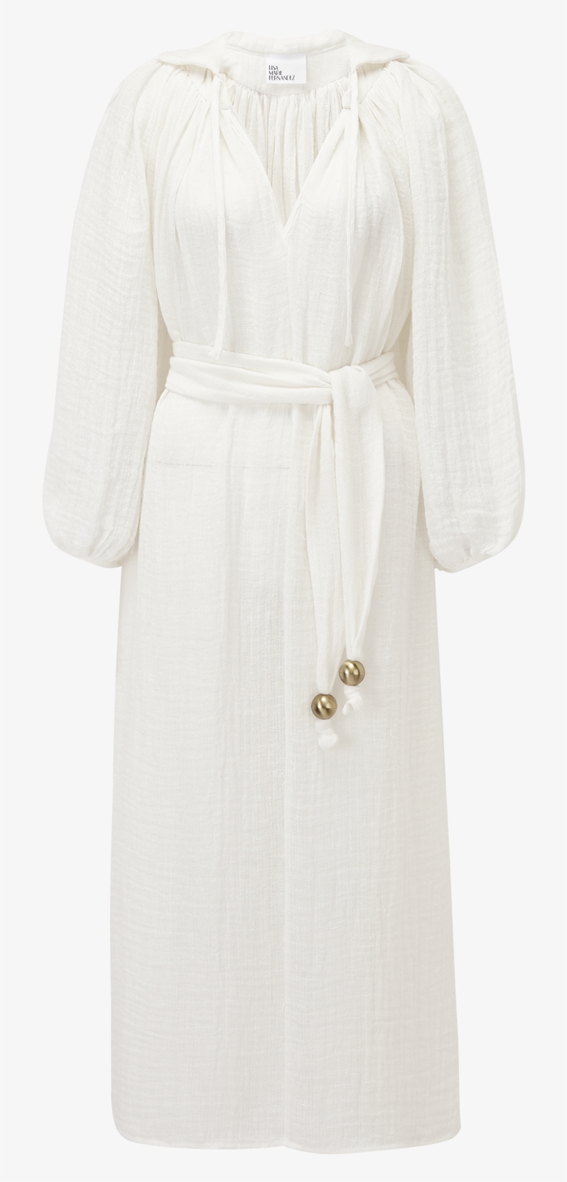 Poet White Gauze Maxi Dress - Overcoat, transparent png download
