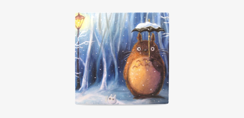 My Neighbor Totoro Theme Print Women's Leather Wallet - Totoro Umbrella Snow, transparent png download