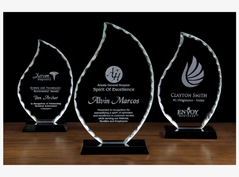 Jet Glass Corona Flame - Jet Glass Corona Flame Award (6 1/2"x10 1/2"x2") Quantity(1), transparent png download