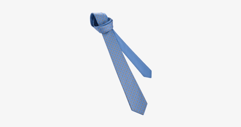 Light Blue Double Beehive Pattern Tie In Fine Silk - Strap, transparent png download