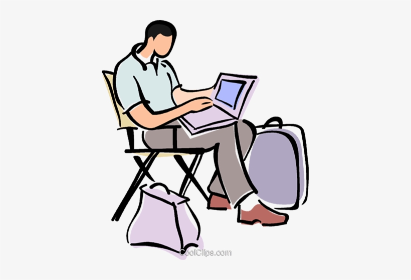 Businessman Sitting In A Directors Chair Royalty Free - Administração Clip Art, transparent png download