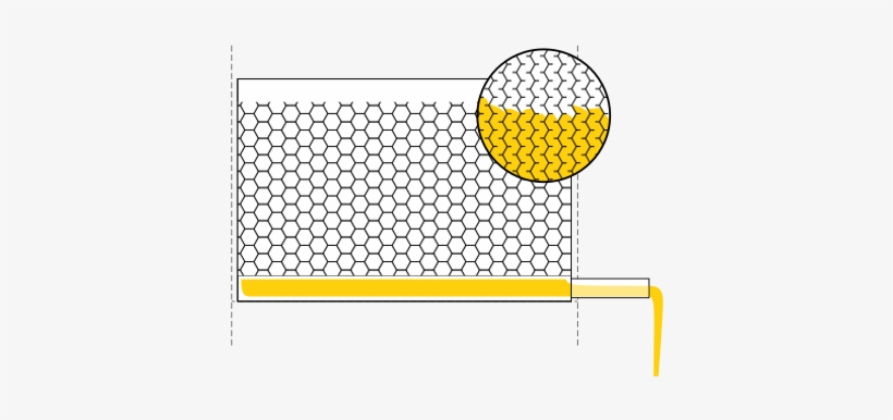 Schematic Showing The Way That The Flow Hive Cells - Flow Hive, transparent png download
