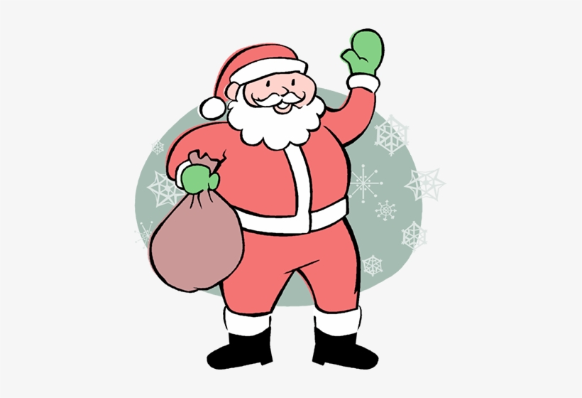 Papai Noel Livre De Direitos Vetores Clip Art Ilustração - Santa Claus Clipart, transparent png download