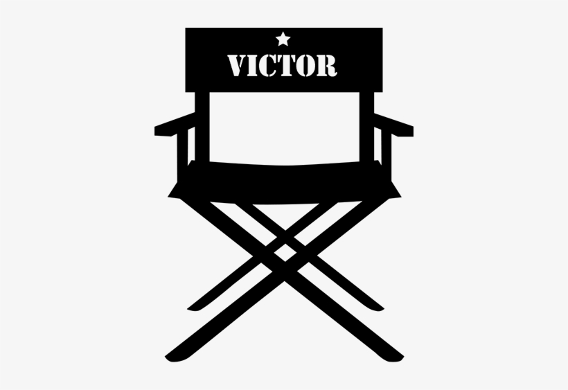 Director's Chair Customisable Sticker - Finse, transparent png download