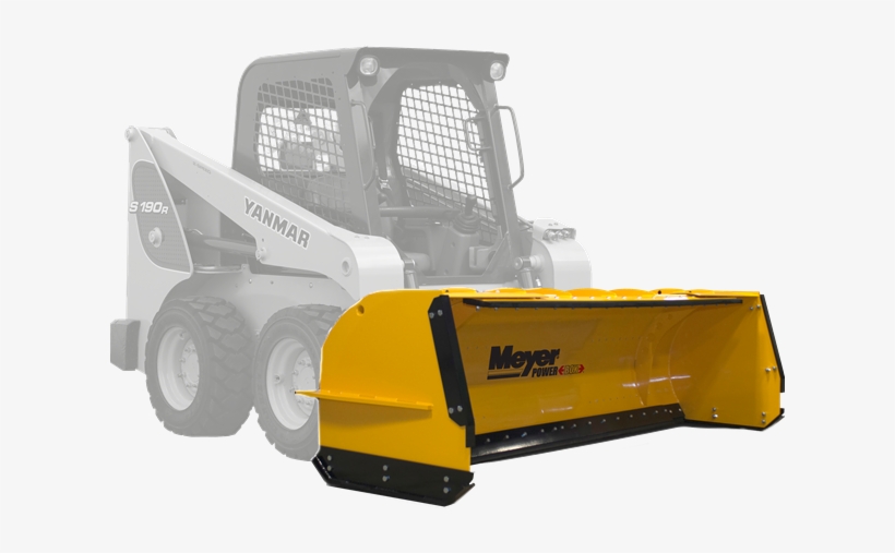 Meyer 8'-12' Snow Pusher - Skid-steer Loader, transparent png download