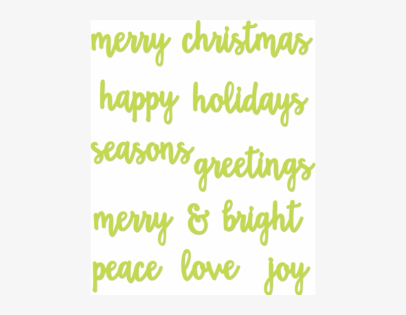 Christmas Word Pack - Kaisercraft Cutting Dies - Occasions Pack, transparent png download