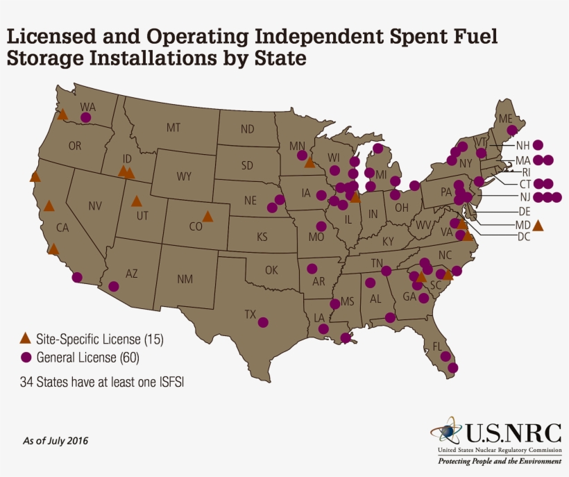 Licensed And Operating Independent Spent Fuel Storage - Romney Vs Obama Popular Vote, transparent png download