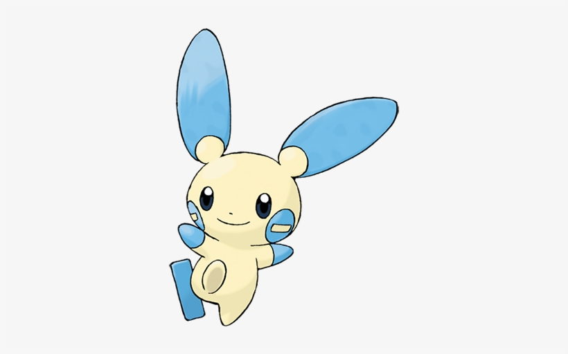 Minun Is More Concerned About Cheering On Its Partners - Pokemon Minun, transparent png download