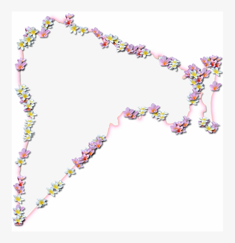 A Map Of Nassau With A Coral Color Glow Border And - Nassau, transparent png download
