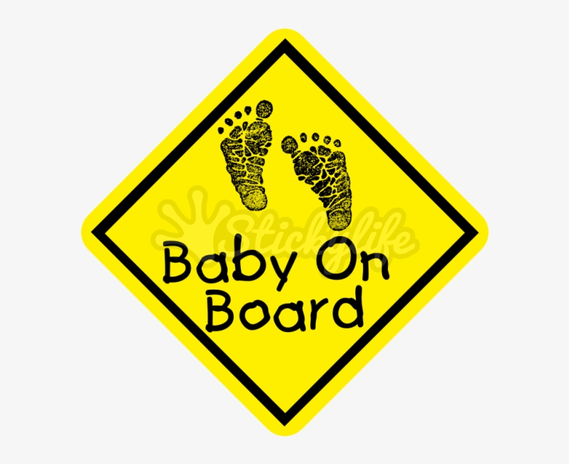 Baby On Board Static Cling - Baby I M Bored Sign, transparent png download