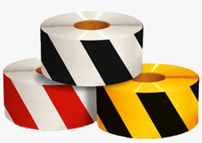 Dual Color Diagonal Safety Stripe Tape - 2 Inch X 18 Yd Safety Tape, transparent png download