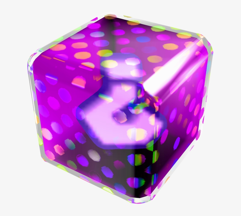 Purple Fake Item Box - Mario Kart Wii Fake Item Box, transparent png download