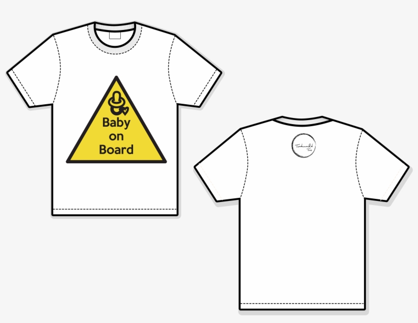 Image Of Baby On Board - Active Shirt, transparent png download