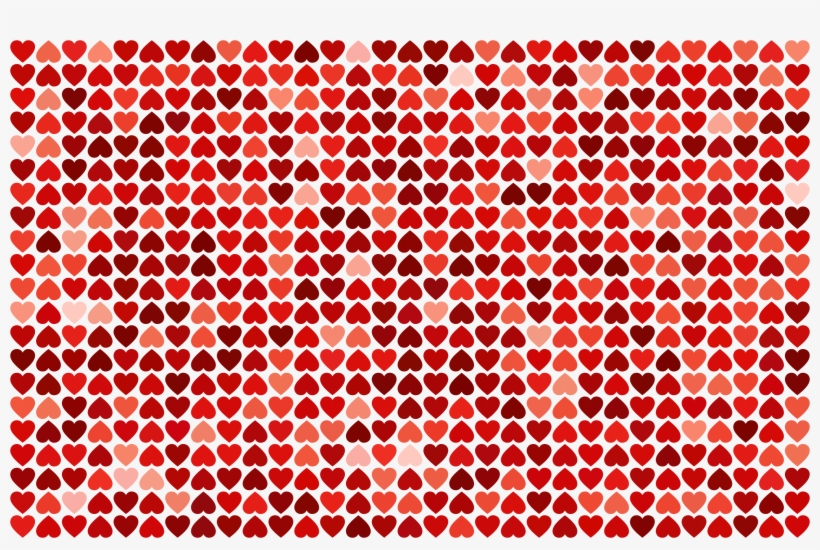 Big Image - Pattern Hearts, transparent png download