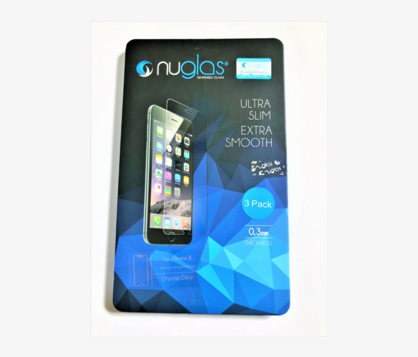 Tempered Glass Screen Protector For Iphone 8, 7, 6s - Nuglas Protection D'écran En Verre Trempé Pour Iphone, transparent png download