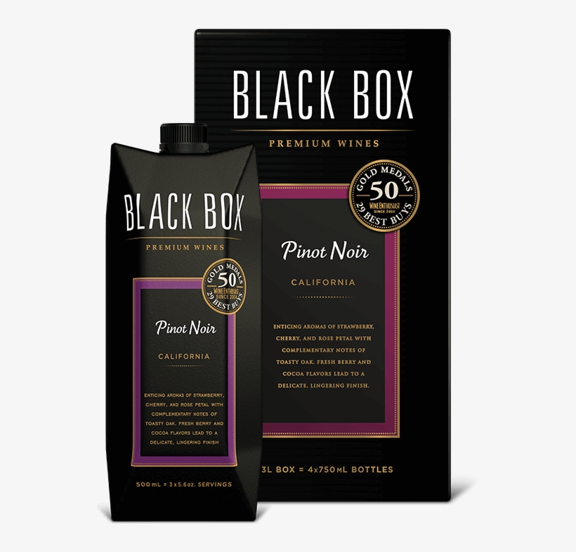 Pinot Noir Box Wine - Black Box Wine, transparent png download