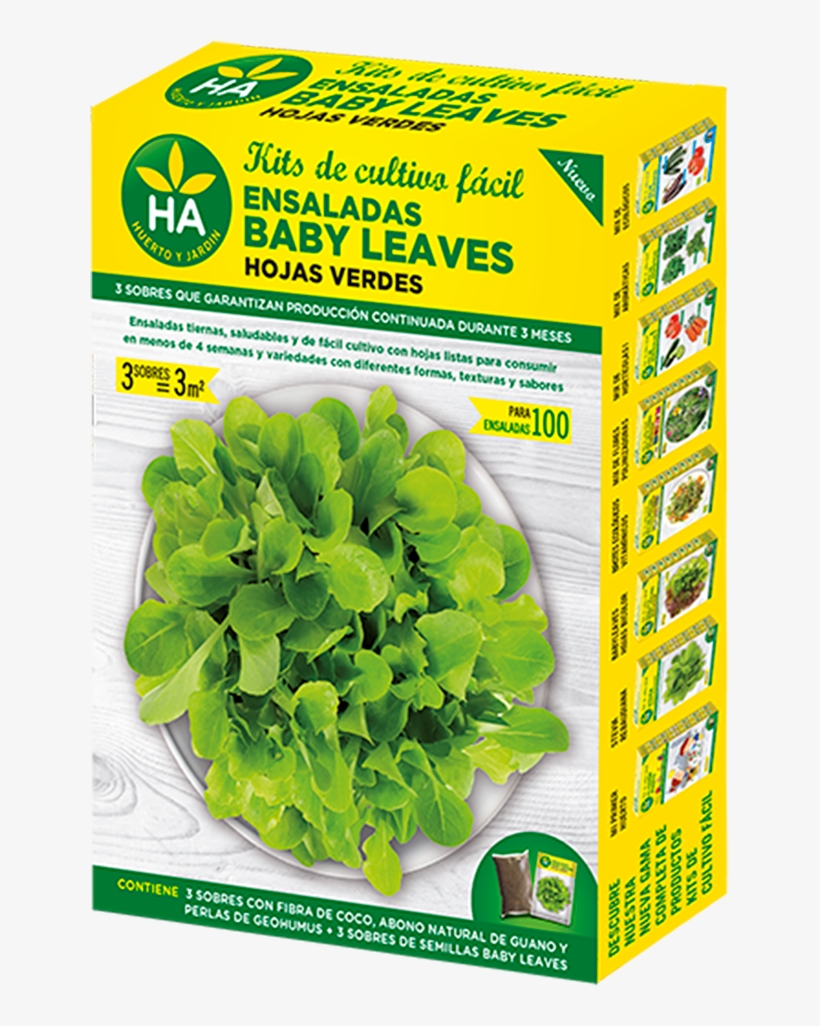 Hojas Verdes - Batlle Grow Kit - Ideal For Urban Garden Salad Baby, transparent png download