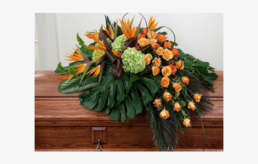 Birds Of Paradise Casket Spray - Sunstrum's Florist, transparent png download