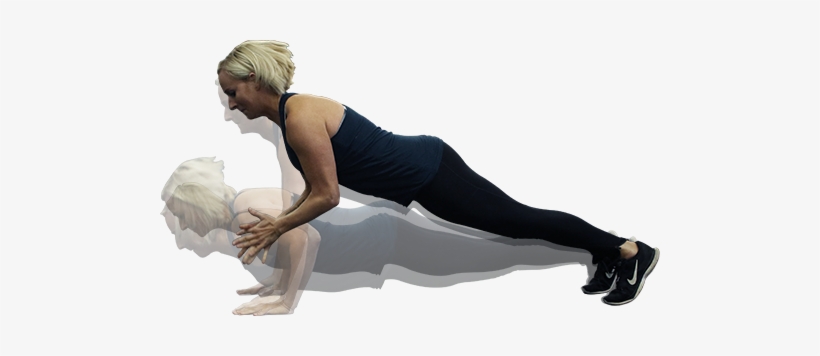 Woman Doing A Push Up - Press Up, transparent png download