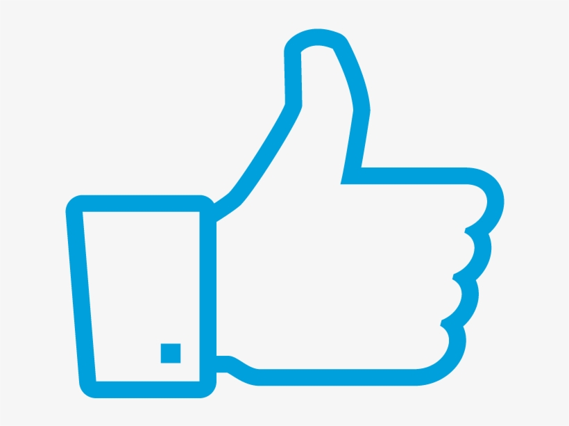 Parkomaha Icons-ltblue Thumbsup - Social Merchandising, transparent png download