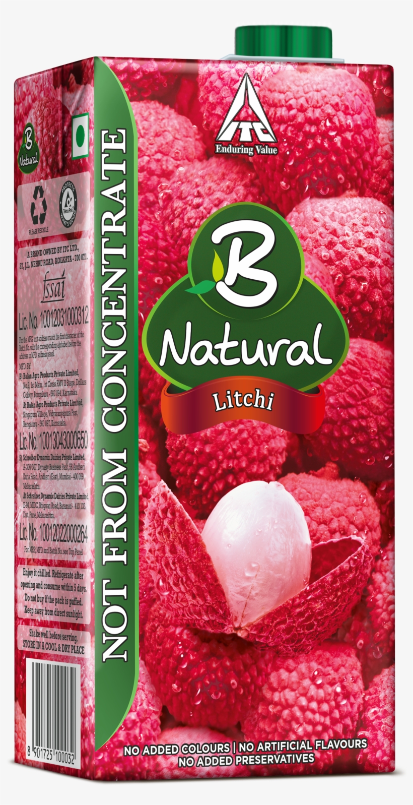 Share - B Natural Litchi Juice, transparent png download