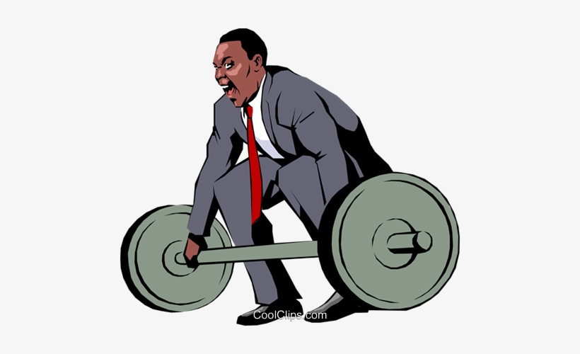 Businessman Lifting Weights - Bodypump, transparent png download