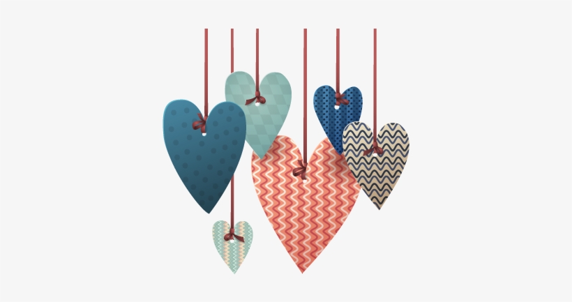 Hearts Hanging Wall Sticker - Happy Birthday Pics Lover, transparent png download