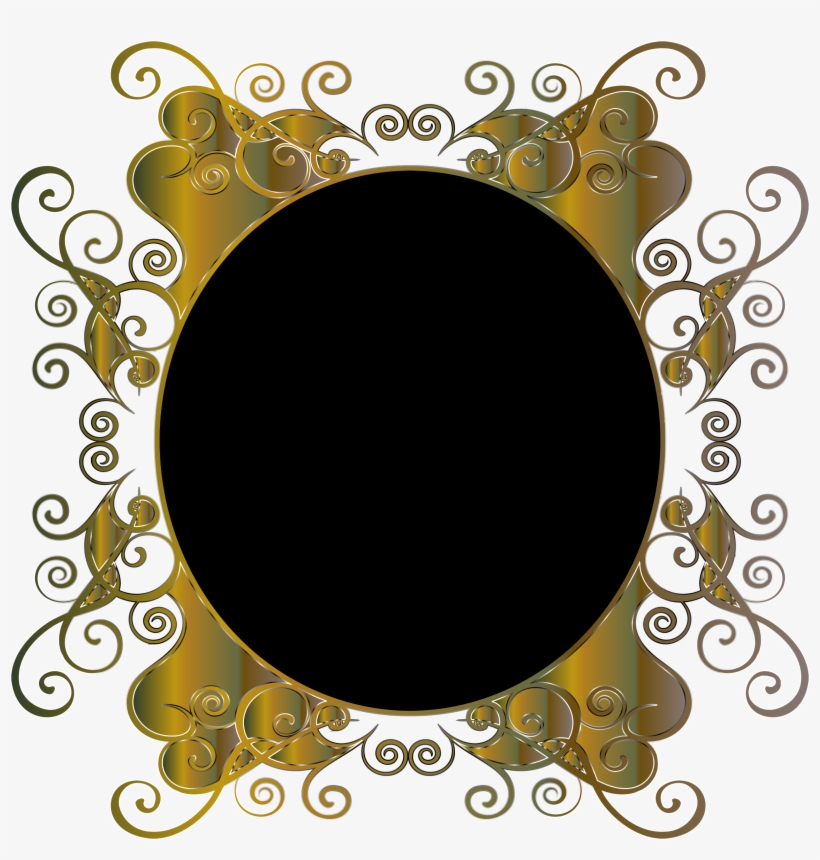 Golden Oval Frame Png For Kids - Portable Network Graphics, transparent png download