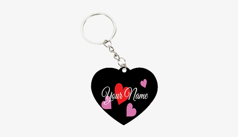 Dusky Red Heart Valentine's Day Heart Keychain - Keychain, transparent png download