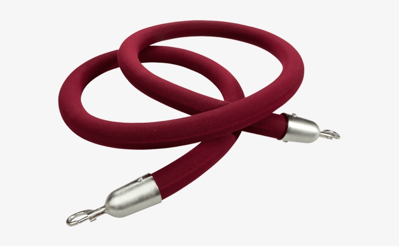 Red Velvet Rope For Stanchion Pole Rental - Rope, transparent png download