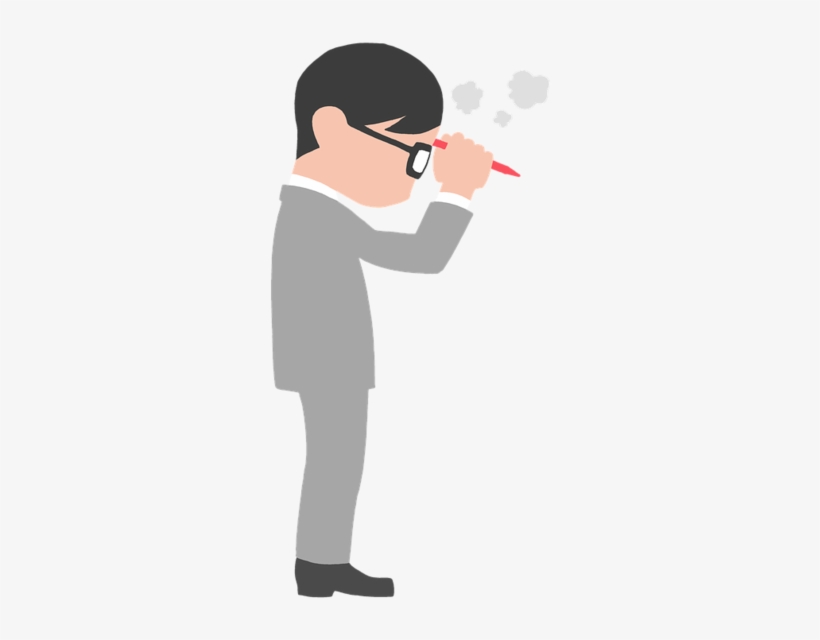 Los Que No Piensan - Person Thinking Vector Png, transparent png download