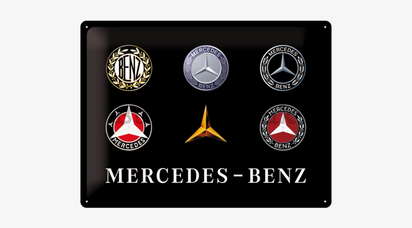 Mercedes-benz - Mercedes Benz Vintage Tin Sign, transparent png download