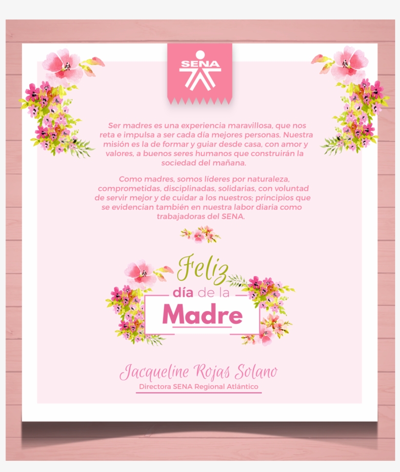 ¡feliz Día De La Madre - Atlántico Department, transparent png download