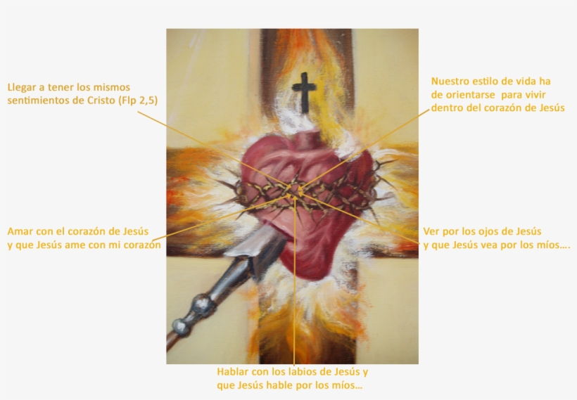 Sentimientos De Cristo, Identificado Con Él, Redirige - Cruz Del Apostolado, transparent png download