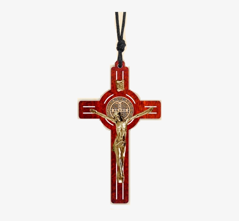 Cruz De São Bento Grande Mad - Crucifixo De Pescoço Sao Bento, transparent png download