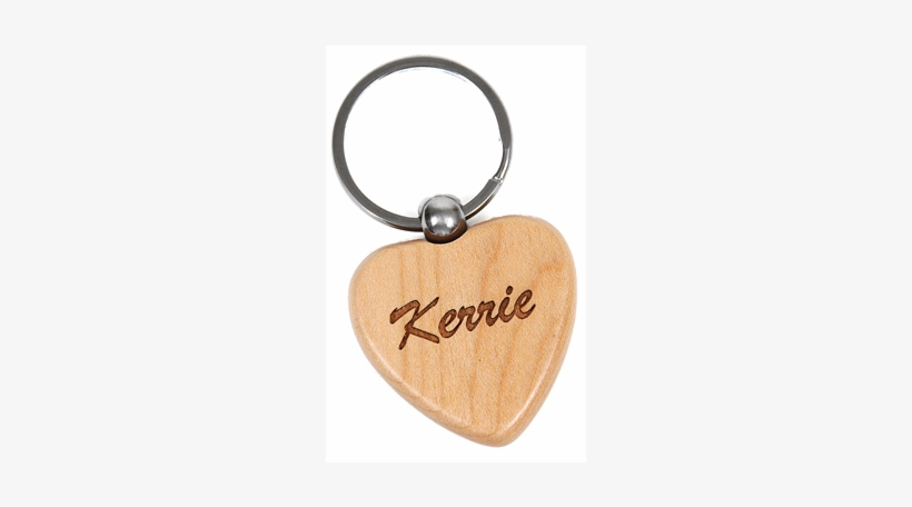 Maple Heart Keychain - Wooden Keychain With Name, transparent png download