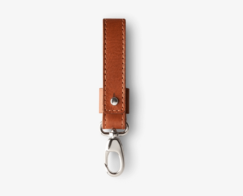 Premium Leather Loop Key Ring - Leather, transparent png download