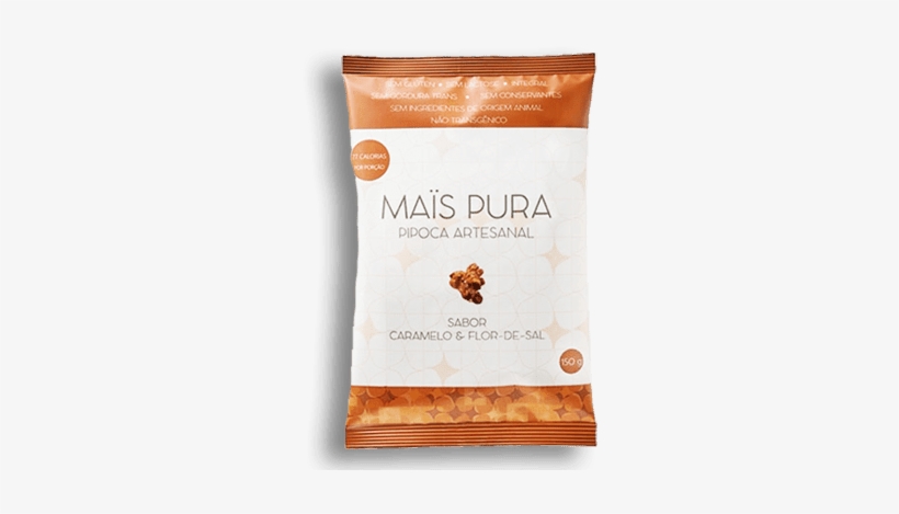 Pipoca Artesanal 150g - Pipoca Mais Pura Caramelo, transparent png download