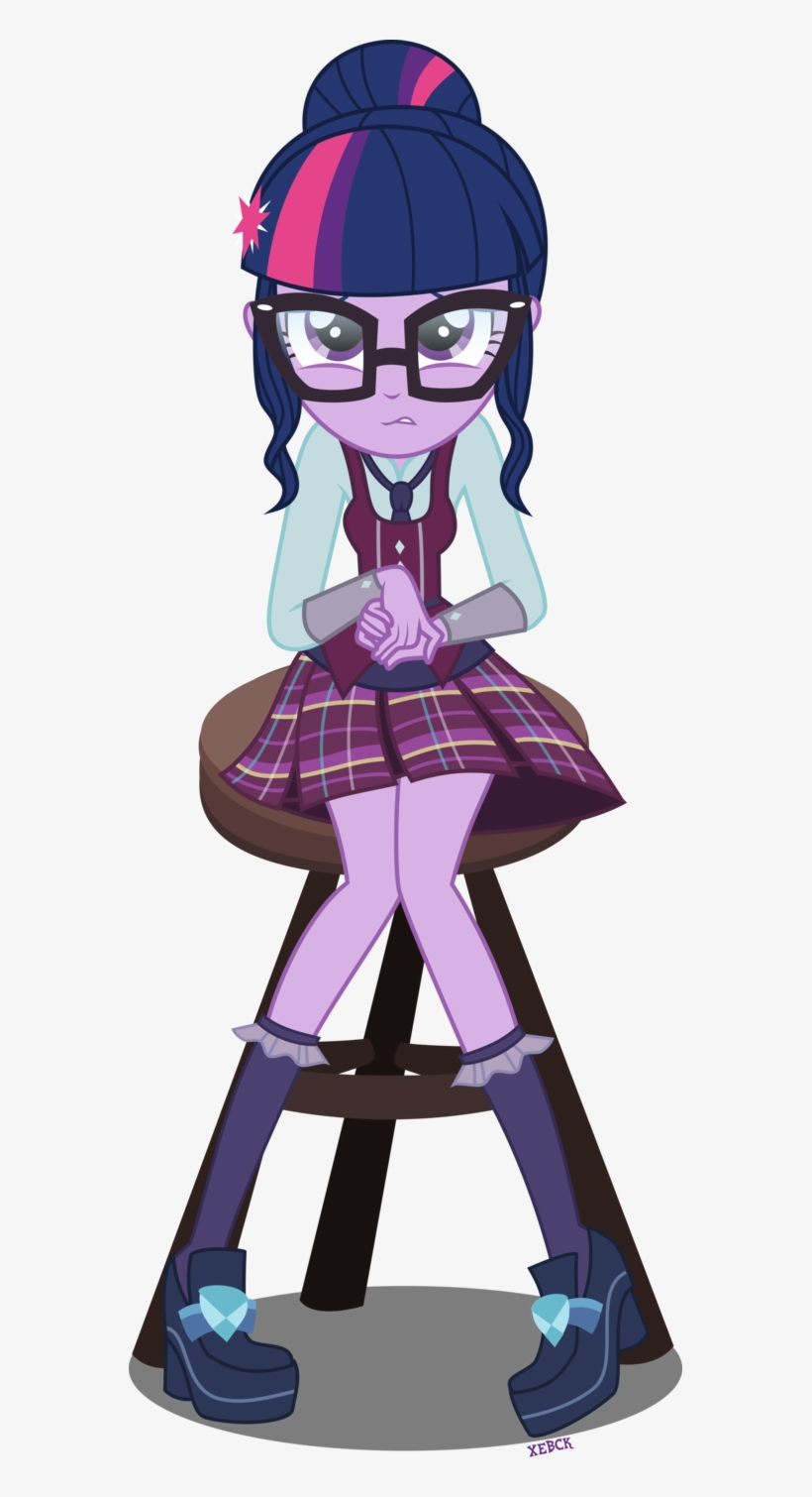 Twilight Looking Sad In A Chair - Twilight Sparkle Crystal Prep, transparent png download