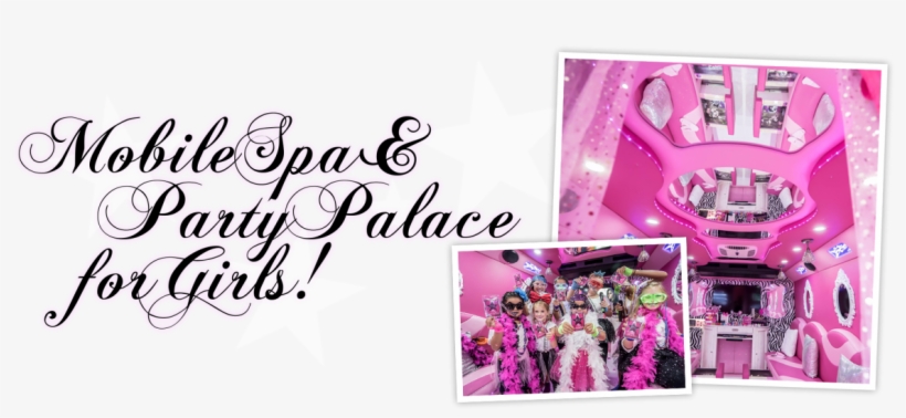 Rockstar Spa Bus - Girls Mobile Spa Party Bus, transparent png download